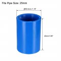 Uxcell 25mm Straight Pvc Pipe Fitting Coupling Adapter Connector Blue 5pcs