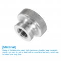 Uxcell Knurled Thumb Nuts 1pcs M12 X D32mm H21 5mm Stainless Steel Round Knobs Fasteners Blind Hole Hand Screw Nut Silver For