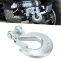 3 8in Towing Hook Winch Trailer Clevis Hooks With 1in Wide 18000lbs Load For Safety Chains On Utility Trailers 