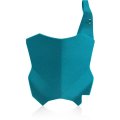 Front Number Plate Teal Metallic For 19-24 Kawasaki Kx250 
