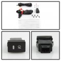Acanii For Black 2017-2019 Honda Crv Bumper Fog Lights Driving Lamps Bulbs Assembly Driver Passenger Side