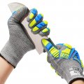 Level 7 Cut Resistant Work Gloves Impact Safety With Tpr Protection Ansi A7 Touch Screen Mechanic For Construction And Kitchen