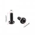 Uxcell M2x6mm Thread Button Head Hex Socket Cap Screw Bolt 100pcs