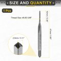 Hand Plug Tap 0-80 Unf 2b Thread Style Taps Straight Flute Screw Tapping Threading Tool High Speed Steel Hss6542