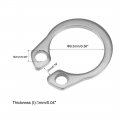 Uxcell 11 7mm External Circlips C-clip Retaining Shaft Snap Rings 304 Stainless Steel 50pcs