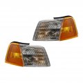 Mercury Cougar 1989-1995 Corner Light Driver And Passenger Side Pair Lens Housing Clear Amber Replacement For Fo2520113 