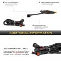 Vipmotoz 3pcs Full Amber Led Grille Light Marker Parking Drl Running Lamp Kit W Wiring Harness Included For 2014-2023 Toyota