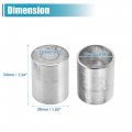 Uxcell 8pcs Car Aluminum Cylindrical Air Conditioner Pipe Joint Fitting Sleeve 12mm 23mm Hole Dia