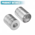 Uxcell 8pcs Car Aluminum Cylindrical Air Conditioner Pipe Joint Fitting Sleeve 12mm 23mm Hole Dia
