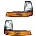 1998-1999-2000 Ford Ranger Pickup Truck Corner Park Light Turn Signal Marker Lamp Pair Set Right Passenger And Left Driver Side 