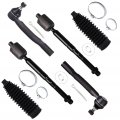Ocpty New 6-piece Fit For 2007011 Toyota Camry Inner Tie Rod End 2 Outer 2 Steering Rack Boot