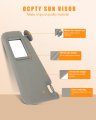 Ocpty Gray Sun Visor Left Driver Side Without Sunroof Vanity Light Fit For 2012 2013 2014 2015 2016 2017 Toyota Camry