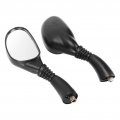 Motorcycle Rearview Mirror Motorbike Side Mirrors Left Right Flat High Strength Black Pair Replacement For Gy6 150cc Moped Atvs 