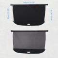 Uxcell Retractable Cargo Cover For Volkswagen Atlas Teramont 2020-2023 Waterproof Non Slip Suv Rear Trunk Shielding Shade Black