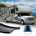 1 Rv Vinyl Trim Insert 100 Ft Corner Molding Exterior Screw Cover For Camper Travel Trailer Black