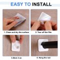 4 Pack Shower Rod Holder 1 61 Inch Adhesive Curtain No Drilling Holders With Glue For Bathroom Bedroom Clear Rod Not Included