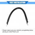 Vekauto Battery Cable 2 Awg Gauge 30cm 5 16 Wire Universal For Car Truck Rv Durable Copper Black With Sc Terminals Positive