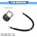 Vekauto Battery Cable 2 Awg Gauge 30cm 5 16 Wire Universal For Car Truck Rv Durable Copper Black With Sc Terminals Positive