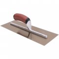Marshalltown Finishing Trowels Golden Stainless Steel Blade 406mm Length 114mm Width Curved Handle Duracork Material Mxs67gsdc