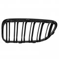 X Autohaux 1 Pair Glossy Black Car Hood Kidney Bars Front Grille Double Line 4 Door For Bmw F06 2012-2018