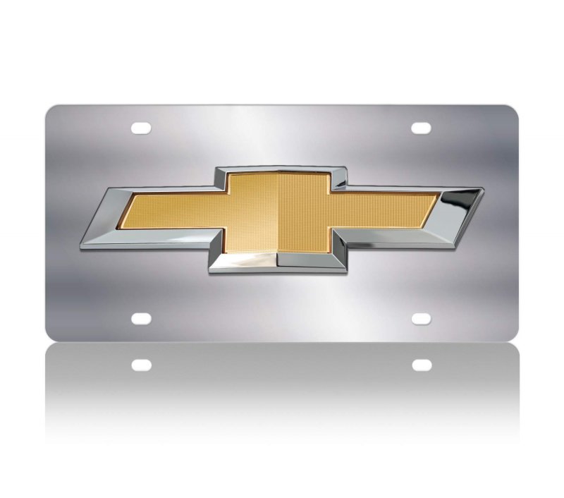 Eurosport Daytona- For Chevrolet Bowtie Stainless Steel License Plate