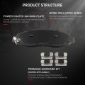 D963 Brake Pads W Hardware Rear Disc Pad Set