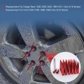 Jdmspeed New Red 32 Pc Set Spike Lug Nuts 9 16 Replacement For Dodge Ram 2500 3500 1994-2011