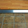 Adjustable Aluminum Thermal Break Door Threshold Silver 36 In With Riser To Seal Uneven Gaps And Block Drafts Moisture Dust