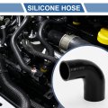 1 Set 51mm 2 01 -60mm 36 Id 102mm 4 02 Length 90 Degrees Black Car Silicone Hose With Clamps Coolant Universaset 51mm 2 01