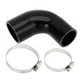 1 Set 51mm 2 01 -60mm 36 Id 102mm 4 02 Length 90 Degrees Black Car Silicone Hose With Clamps Coolant Universaset 51mm 2 01 