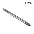 Uxcell 4pcs Metric Thread Taps M3 X 0 5 H2 High Speed Steel Straight Flutes Machine Screw Threading Tapping Repair Tools