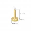 Uxcell Knurled Thumb Screws M4x16mm Flat Brass Bolts Grip Knobs Fasteners For Pc Electronic Mechanical 10pcs
