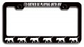 I D Rather Be Loveing With My Boerboel Dogs Pets Black Metal License Plate Frame Tag Holder D73 