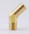 1 2 Hose Id 4 Npt Male Barbed Tubing Fitting 45 Degree Elbow Connector Brass 