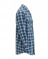 Ticomela Fr Shirts For Men Flame Resistant Nfpa2112 Blue White Plaid 7oz S Welding Shirt
