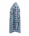 Ticomela Fr Shirts For Men Flame Resistant Nfpa2112 Blue White Plaid 7oz S Welding Shirt