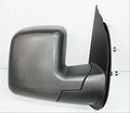 Driver Side Outside Rear View Mirror For Ford Econoline Van Convex Glass Door Mount Part Number Fo1320253 Black 