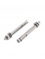 Aexit M6x70mm Hex Nails Screws Fasteners Nut Stainless Steel Sleeve Anchor Expansion Bolts Bolt Sets 5 Pcs