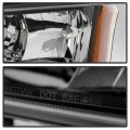 Acanii For Black 2003-2006 Chevy Silverado 1500 2500 3500 Avalanche Headlights Front Lamps Driver Passenger Side