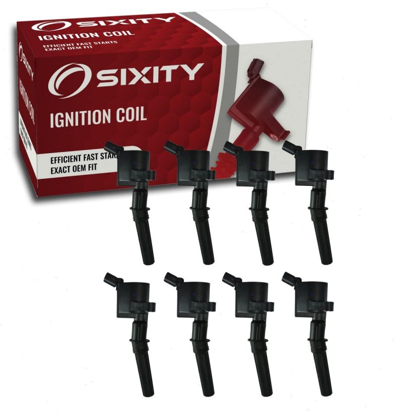 8 Pc Ignition Coils For Ford E 150 Econoline 4 6l 5 4l V8 1997 1998 1999 2000 2001 2002 Direct Fit Replacement To Fix Misfire