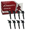 8 Pc Ignition Coils For Ford E 150 Econoline 4 6l 5 4l V8 1997 1998 1999 2000 2001 2002 Direct Fit Replacement To Fix Misfire 
