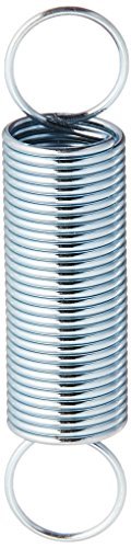 Sp 9658 Extension Spring Steel Nickel Plated 0 028 Ga X  In 1 1 2 Closed Single Loop 2 Pack