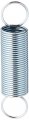 Handyman Springs Sp 9658 Extension Spring Steel Construction Nickel-plated Finish 0 028 Ga X 11 In 1-1 2 Closed Single Loop 2 