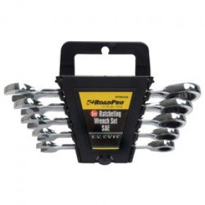 Roadpro Rprw5sae Sae Ratcheting Wrench 5 Piece