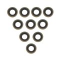 Drain Plug Gasket Ford F-350 Thunderbird 1991 To 1997 10 Pieces Steel Rubber 0 512 In Inside Diameter Replacement For