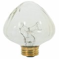 S2760 15 Watt F10 Flame Bulb Clear Incandescent Light With Candelabra Base 120v 