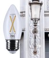 B11 Led Light Bulb S12502 5 5w Soft White 3000k 500 Lumens E26 Medium Base 92 Cri Dimmable Wet Rated Ip65 Enclosed Fixture 120v