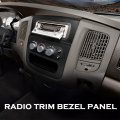 G-plus Dash Radio Trim Bezel Cover Surround Panel W Air Vent Storage Compatible With Dodge Ram 1500 2002-2005 Fits 2500 3500