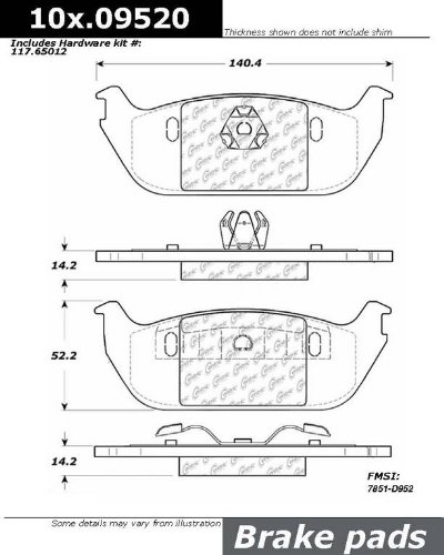 Stoptech 301 09520 Premium Brake Pad