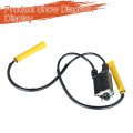 2 Pcs Ignition Coil And Wire Cap Replacement For Honda Vtx1300 2003-2020 30510-mm8-003 30700-mea-671